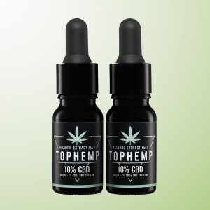 2 x Olejek TopHemp D 10% pełne spektrum 10 ml  (2 butelki)